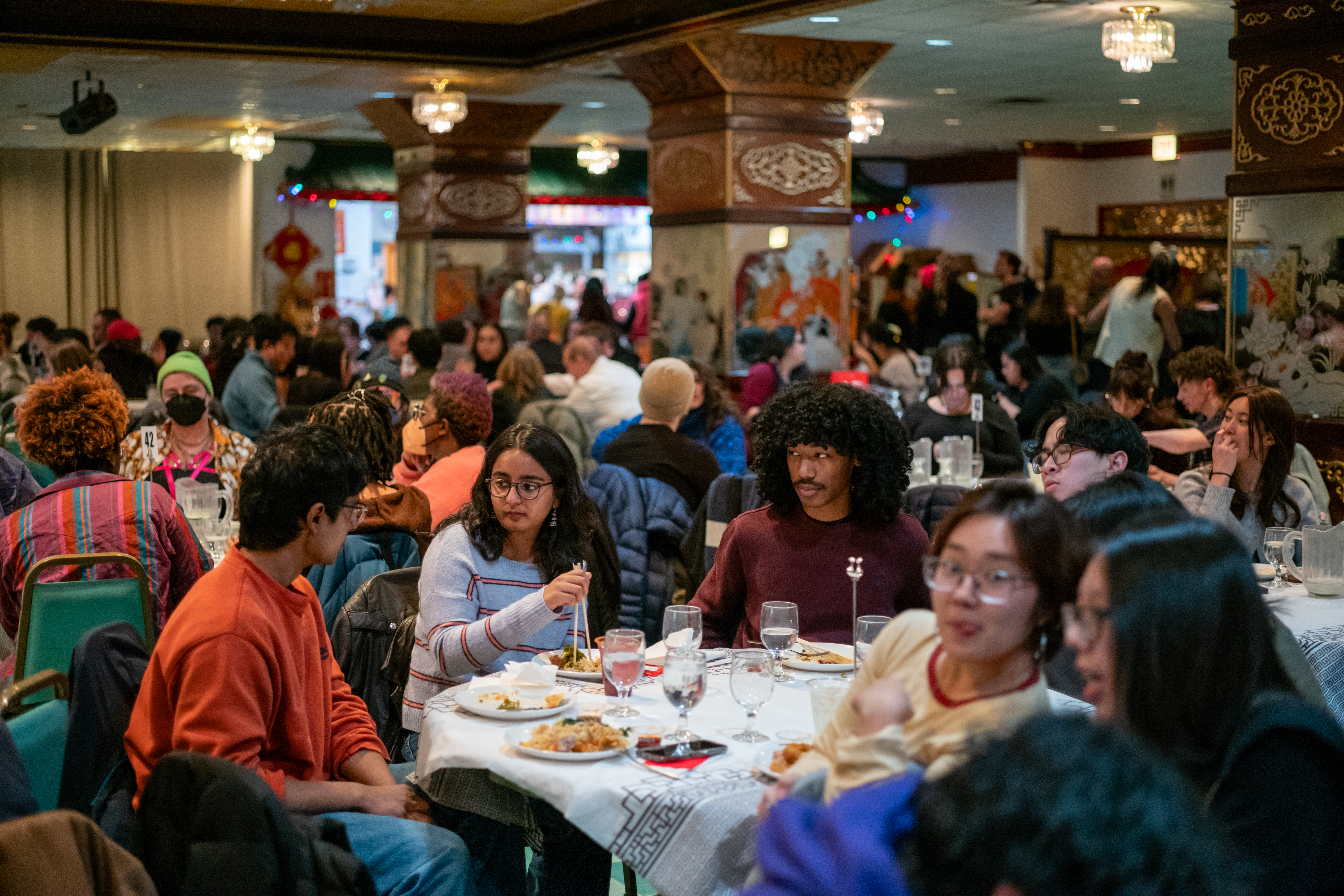 AASP students at community dim sum & drag event